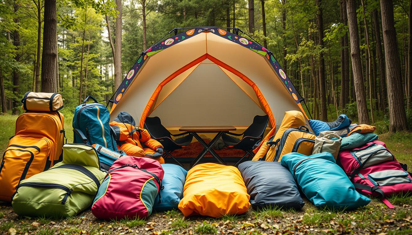 Familiencamping Ausrüstung für Kinder