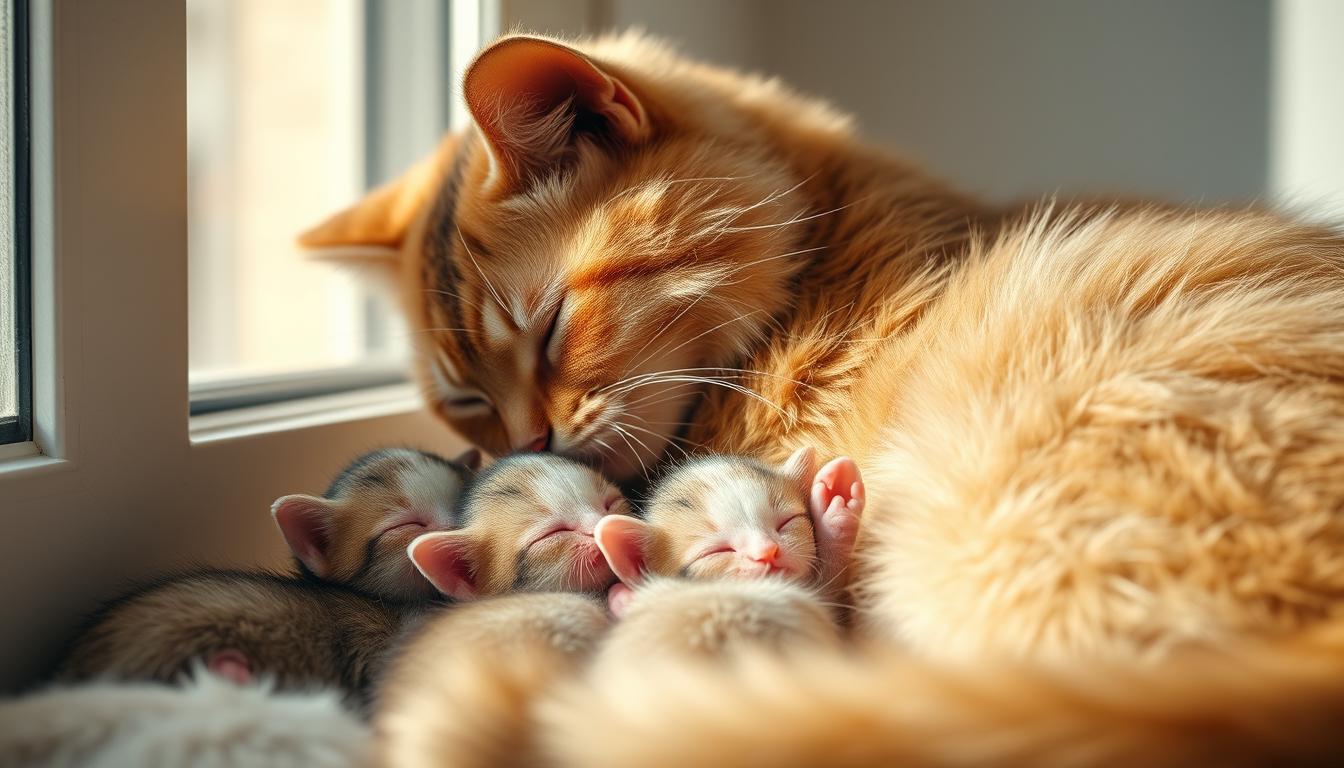 Wie lange bleiben Katzen bei der Mutter in der Natur?